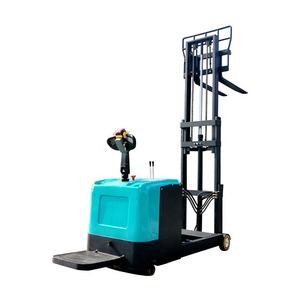 China 2 Cyclinder Electric Pallet Stacker , Walkie Stacker Lift Battery Powered on sale
