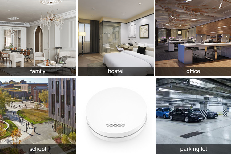 10 Years ABS Fireproof Materials Security Interconnected Smoke Alarm Smoke Chief Alarm