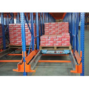 China Flexible Material Racking System , Radio Shuttle Warehouse Racking System factory