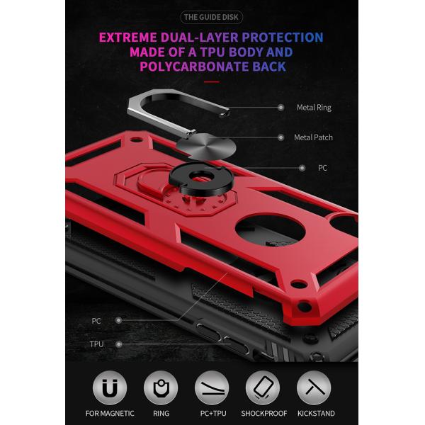 Shockproof Mobile Phone Note 9 Armor Case 5.5 " With Kickstand Holder