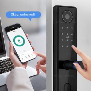 China Intelligent Tuya App Door Lock Biometric Recognition Smartphone Remote Control factory
