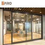 Soundproof Aluminium Sliding Glass Doors Manual Control