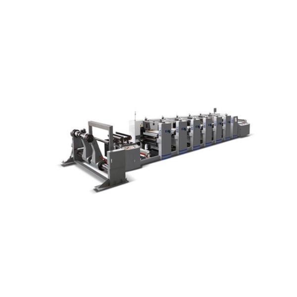 Roll to Roll Flexographic Printing Machine with 100mm Web Roller Diameter and 4