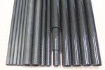 3k Carbon Fiber Tube Matt Surface Wall Thickness 1mm Calibre 5mm-35mm RC