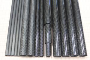 China Colorful Large Diameter Roll Wrapped Carbon Fiber Tube High Strength factory
