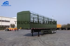 China Fence Semi Cargo Trailer , Fence Tractor With 40 Tons Loading Capacity factory