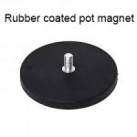 D66mm rubber thread rod Rubber Coated magnets base Holding Magnet