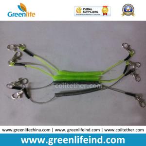 China Slim Wire Rope Plastic Flexible Coil Lanyard Cable Fasteners factory