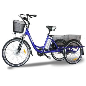 China 36V 10Ah Lithium Battery 3 Wheel Electric Tricycle Foldable Electric Trike For Adults factory