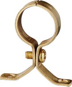 China 28mm Water Throwing Brass Pipe Clips 22mm 15mm Chrome Plated Finish factory