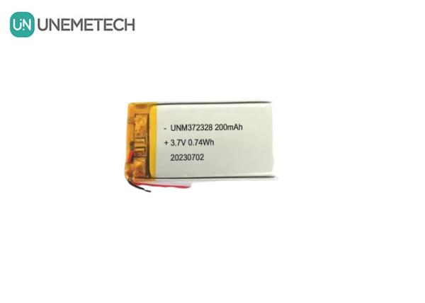 3.7V Lipo Rechargeable Battery 372328 3.7V 200mAh Li ion Polymer Battery for