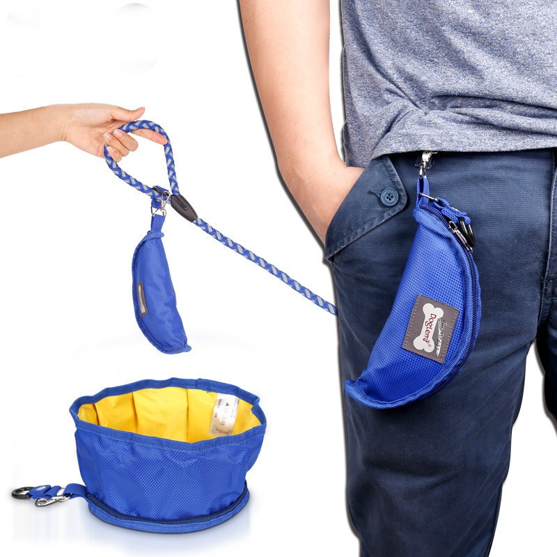 Lightweight Nylon Portable Dog Bowl Outdoor Waterproof 200g