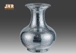 Silver Mirror Mosaic Fiberglass Planters Table Vases Decorative Flower Pots