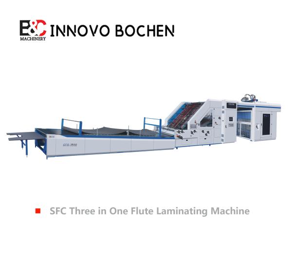 High Speed Intelligent Litho Laminator Five Ply Three In One Flaute Laminating