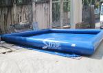 Regular rectangle blue water ball inflatable water pool for kids water fun in