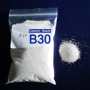 China B30 Ceramic Bead Blasting Size 0.425-0.600mm For Sandblasting Cleaning factory