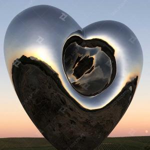 China High Mirror Polished Love Me Stainless Steel Sculpture For Public Decoration In USA factory