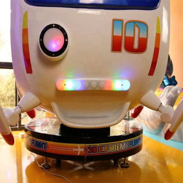 3D Large Helicopter Kiddie Ride Machines Electric Video Game 150W