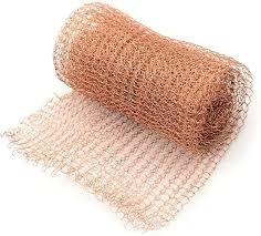 China High Strength Copper Wire Mesh Fabric Knitted For Crafting And Industrial Applications factory
