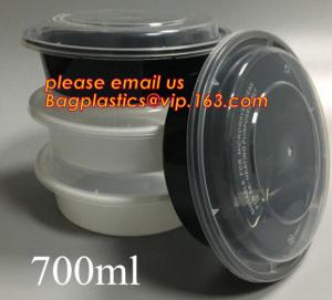 China white disposable plastic salad bowl,PLA 16oz 500ml plastic - disposable salad bowl with lid,PP disposable clear plastic factory