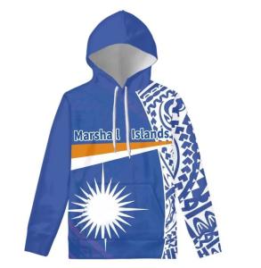 China Marshall Island Flag Custom Sublimation Hoodie Sweater Polynesian Oversized factory