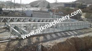 China Steel Bailey Bridge, Double lane ,7.35m, Compact 200, Mabey Similar bridge,Zb200 model factory