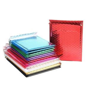 China Gravure Printing Silver Bubble Wrap Bags Anti Shock Protection factory
