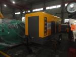 3 Phase 4 Wires Trailer Mounted Diesel Generator , Soundproof Diesel Generator