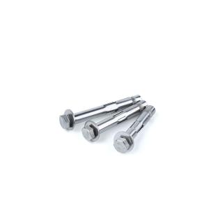 China DIN M10 Hex Bolt Sleeve Anchor Natural Color For Steel Structure Elevator Lines factory