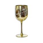 Moet Chandon Branded Wine Accessories Shatterproof Gold Acrylic Wine Goblet