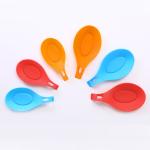 Orange Silicone Spoon Rest Utensil Holder Sustainable Rubber Spoon Rest