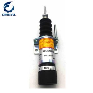 China Engine parts 12V 24V Stop Solenoid Fuel Shut off Solenoid Valve 366-07197 factory