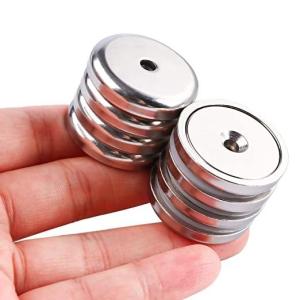 China Neodymium Magnet N52 Round Base with Countersunk Hole ±0.05MM Tolerance Strong Magnet factory