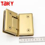 Sliver/Black 135 Degree Glass to Glass Shower Hinge with Stainless Steel
