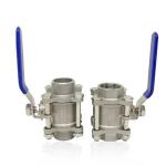 Stainless Steel 304/316 3 Piece Type Screw Thread Ball Valve NPT BSPT G for