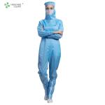 75D / 100D Yarn Anti Static Overalls Customized Logo Printing For Pharmaceutical
