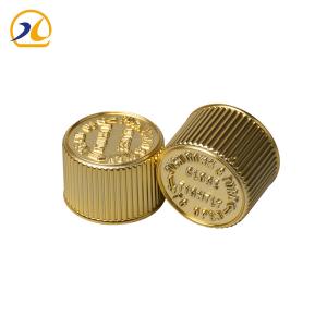 China Electroplating Gold Child Proof Lid , 20mm Pharmaceutical Bottle Cap factory