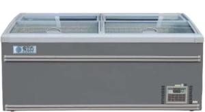 China Digital Control Sliding Door Chest Freezer 220V Auto Defrost factory