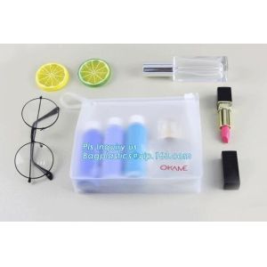 frosted zipper lock slider packing bag, cosmetic tool packaging sliding zipper