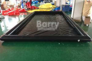 China Air Sealed Type Inflatable Car Wash Mat Water Collector Boarding With Drain factory