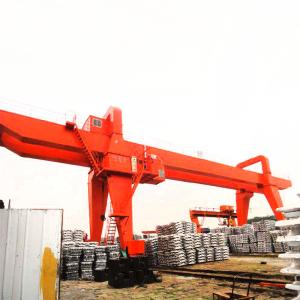China Container 500kn Lifting Gantry Crane With Electric Hoist factory