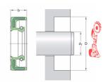 TC - 16 X 26 X 7 Mm Excavator Seal Kits NBR Radial Shaft Seals