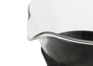 China Transparent Glass Drip Coffee Pot / Coffee Maker Glass Pot With Silicone Band factory