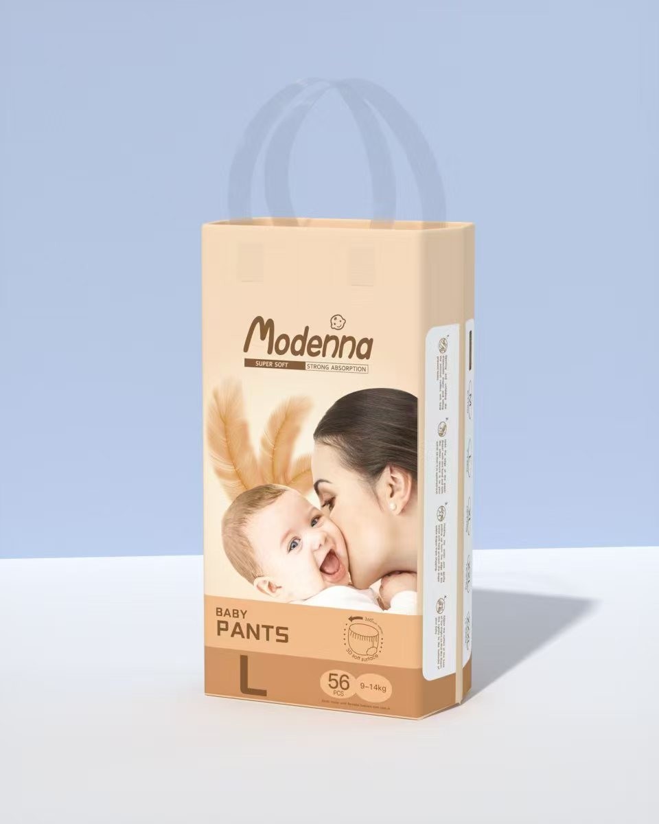 2025 Grade Disposable Baby Nappy High Absorption Pull-Up Training Diaper XXL Size USA Fluff Pulp JAPAN SAP
