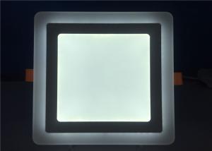 China SMD 2835 White Led Flat Panel Downlight Recessed Double Color Square Indoor factory