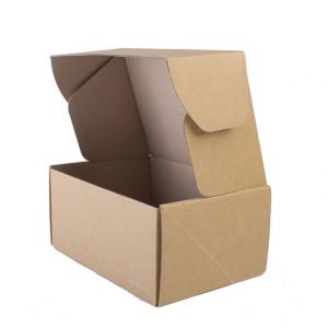 China Customized Shape Flat Paper Clothing Shipping Box Recyclable For Clothes Packaging factory