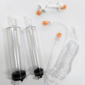 China 65/115ml Disposable Sterile CT Injector Syringe High Pressure Angiographic Syringe for Medrad Solaris &amp; Spectris factory