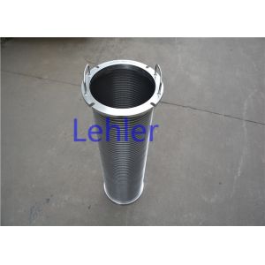Smooth Wedge Wire Filter Elements Axial Structure Profile Wire Non - Clogging