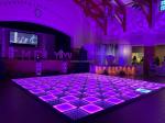 Indoor / Outdoor 3D Mirror Frost LED Dance Floor Tiles For Disco Church Wedding