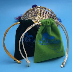China Drawstring Velvet Pouch Reusable Custom Jewelry Packaging Bag factory